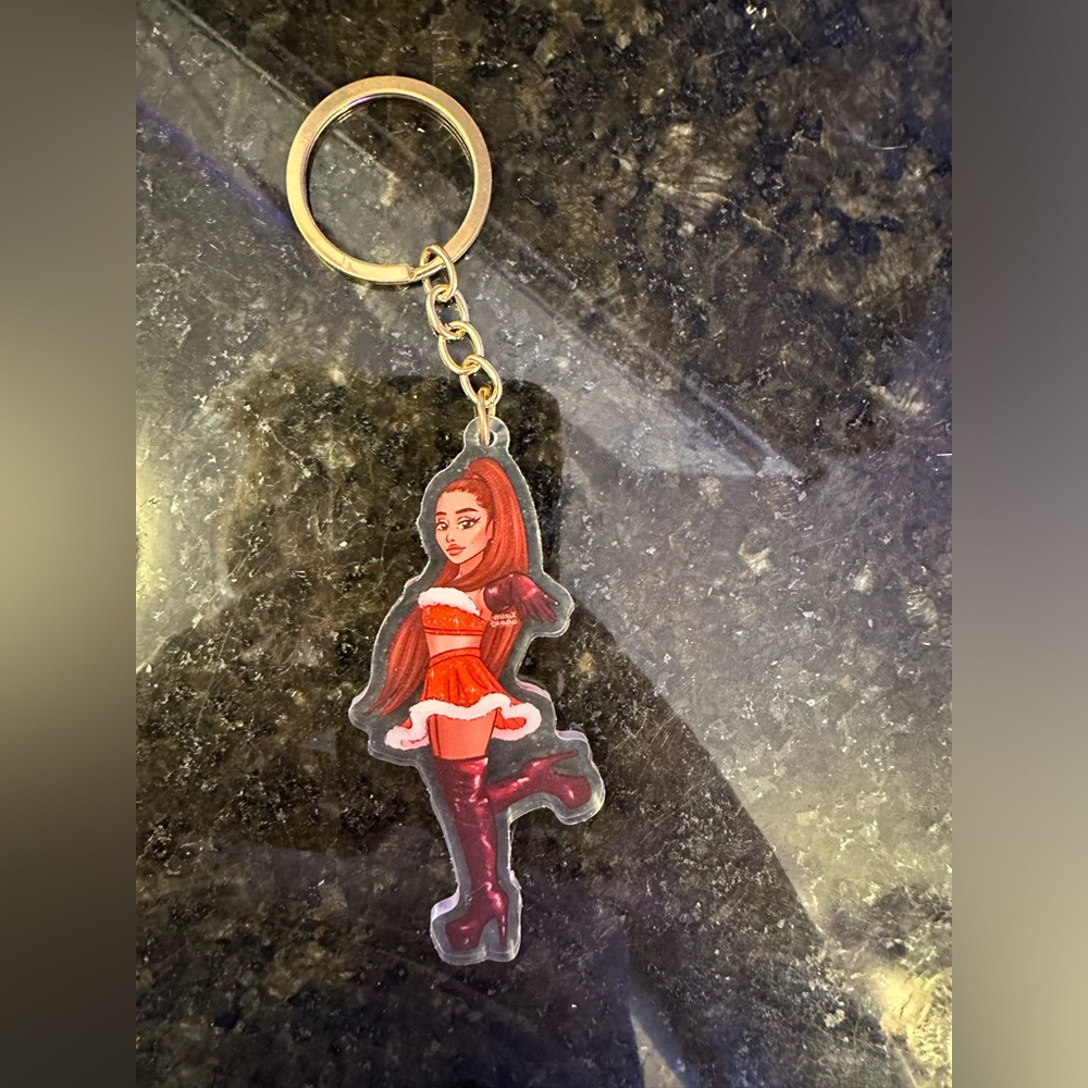 Ariana Grande Christmas and Chill / Sweetener Tour Keychain